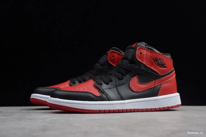 Jordan 1 Bred Kids Banned Red  OG Air 555088 Retro Black 001 High 0823
